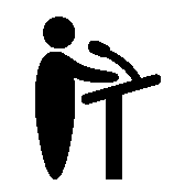 person presenting icon